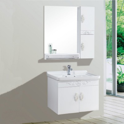 Simple Style OEM Cheap Single Bathroom Vanity with Basin Side Cabinet Made in China